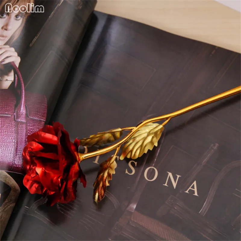 NOOLIM Home Table Decoration Flowers Wedding Valentine's Day Gift 24K Gold Plated Rose Flower Romantic Souvenir Christmas Gifts
NOOLIM Home Table Decoration Flowers Wedding Valentine's Day Gift 24K Gold Plated Rose Flower Romantic Souvenir Christmas Gifts