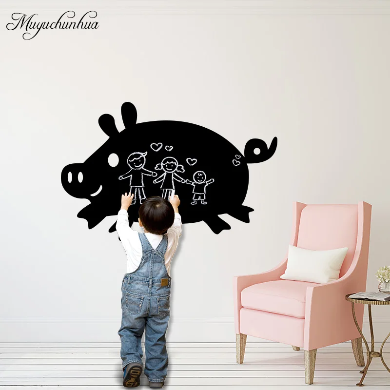 Muyuchunhua Pig Art Chalkboard Wall Sticker Removable Drawing Decals Creative Blackboard Wall Stickers for Kids Room Home Decals
Muyuchunhua Pig Art Chalkboard Wall Sticker Removable Drawing Decals Creative Blackboard Wall Stickers for Kids Room Home Decals