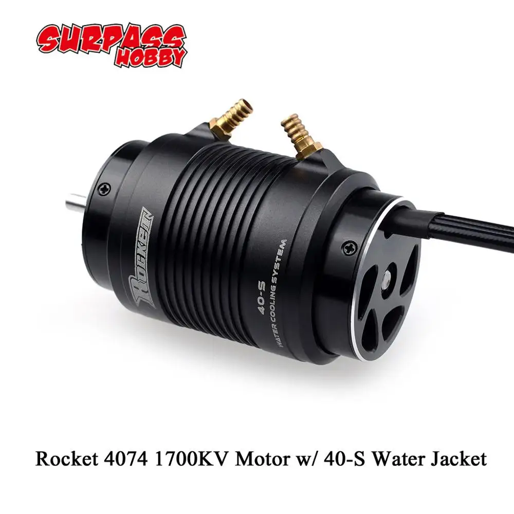 SURPASSHOBBY Water Jacket S with Rocket 4074 1700KV 4P Brushless Motor for Traxxas M41 Catamaran Spartan 1000mm(or Above)RC Boat
SURPASSHOBBY Water Jacket S with Rocket 4074 1700KV 4P Brushless Motor for Traxxas M41 Catamaran Spartan 1000mm(or Above)RC Boat