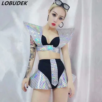 Occident Bar Female DJ DS Costume Sexy Dance groups Jazz Hip Hop performance stage suits Nightclub Model Catwalk show costumes
Occident Bar Female DJ DS Costume Sexy Dance groups Jazz Hip Hop performance stage suits Nightclub Model Catwalk show costumes