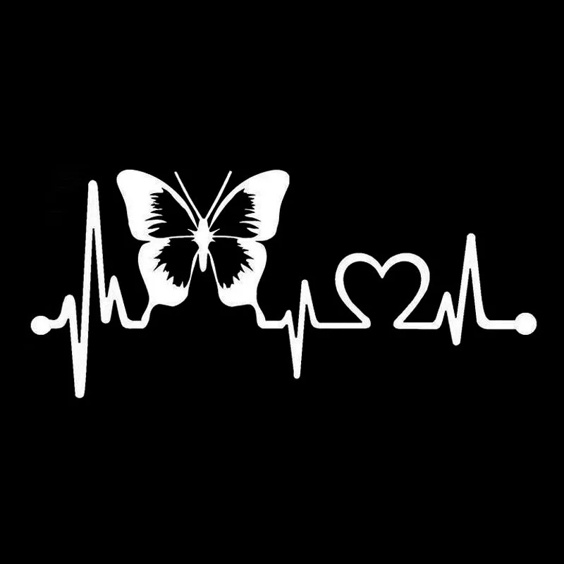 20.3cm*8.9cm Butterfly Heartbeat Lifeline Vinyl Car Styling Stickers Decals Black/white wall sticker
20.3cm*8.9cm Butterfly Heartbeat Lifeline Vinyl Car Styling Stickers Decals Black/white wall sticker
