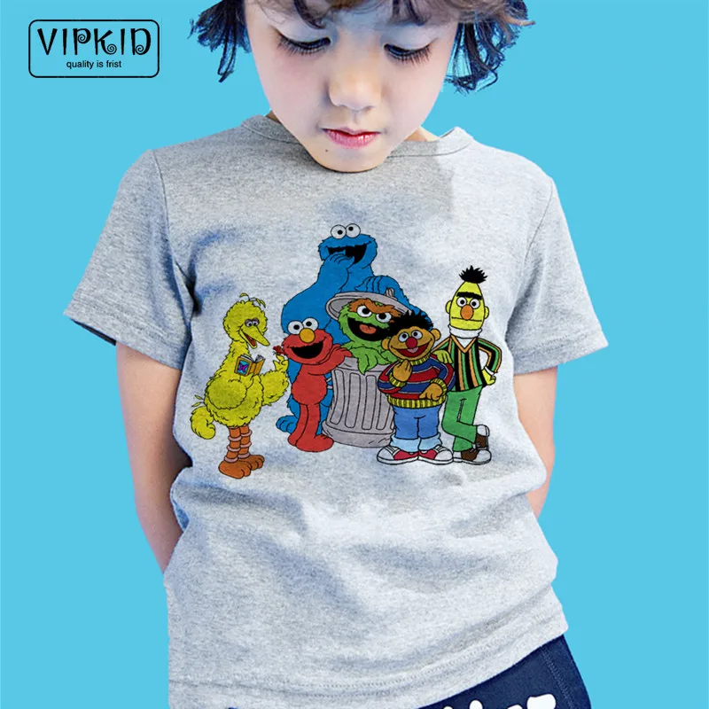 Little Boy and Girl Sesame Street T-shirts Kid Summer Cartoon Funny T Shirt Children Harajuku Top Baby Clothes
Little Boy and Girl Sesame Street T-shirts Kid Summer Cartoon Funny T Shirt Children Harajuku Top Baby Clothes