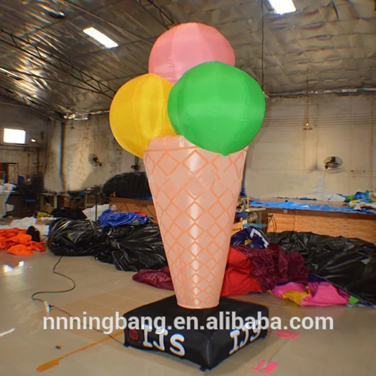 Free shipping 3M height, 1.5M width customized oxford cloth inflatable ice cream cone for advertising
Free shipping 3M height, 1.5M width customized oxford cloth inflatable ice cream cone for advertising