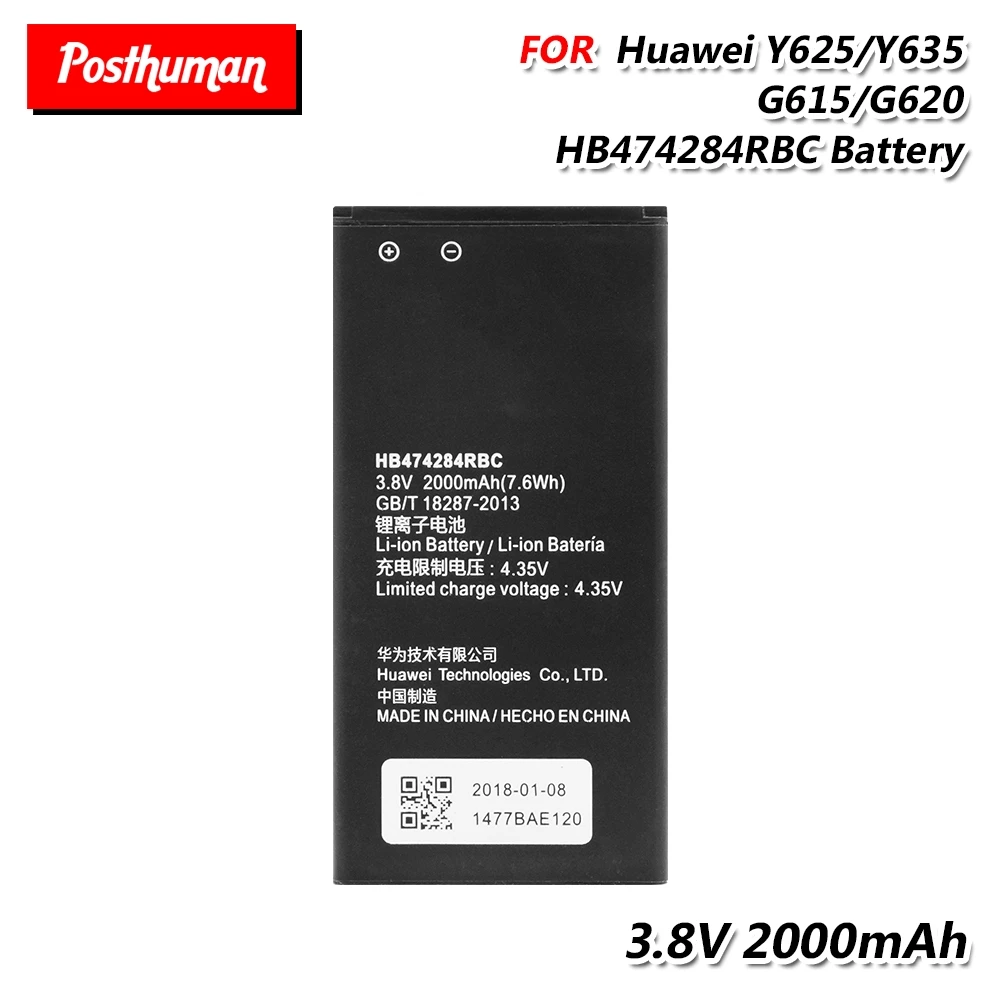 HB474284RBC Battery For Huawei Y550 Y560 Y625 Y635 Y5 Y550-L02 Y550-L03 Y560 Y625 Y635 Y5 G521 G620 Honor 3C Lite Y550-L01
HB474284RBC Battery For Huawei Y550 Y560 Y625 Y635 Y5 Y550-L02 Y550-L03 Y560 Y625 Y635 Y5 G521 G620 Honor 3C Lite Y550-L01