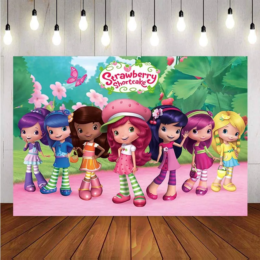 NeoBackCustom Cartoon Strawberry Shortcake photography backdrop Girls Birthday Party Banner Studio Backdrop photo background
NeoBackCustom Cartoon Strawberry Shortcake photography backdrop Girls Birthday Party Banner Studio Backdrop photo background
