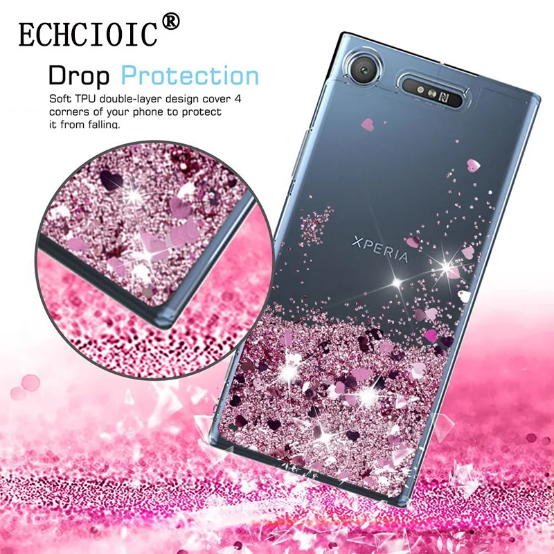 Girls Women Liquid Quicksand Bling Cute Clear Soft TPU Silicone Case Back Cover for Sony Xperia XZ1/XZ1 Compact/XZ2/XZ2 Compact
Girls Women Liquid Quicksand Bling Cute Clear Soft TPU Silicone Case Back Cover for Sony Xperia XZ1/XZ1 Compact/XZ2/XZ2 Compact