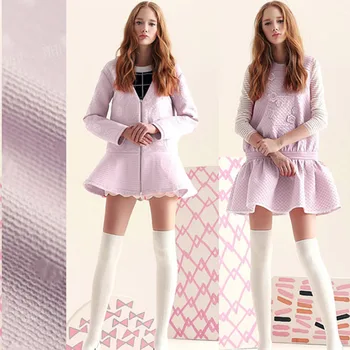 Imported stereo relief cotton texture, fashionable purple wave point, double jacquard fabric, high grade dress, fashion fabric
Imported stereo relief cotton texture, fashionable purple wave point, double jacquard fabric, high grade dress, fashion fabric