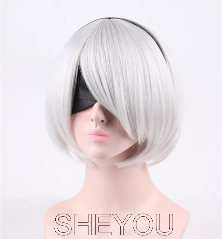 Game YoRHa No.2 Type B Character 2B Wig Silver White Heat Resistant Synthetic Hair Perucas Cosplay Wig
Game YoRHa No.2 Type B Character 2B Wig Silver White Heat Resistant Synthetic Hair Perucas Cosplay Wig