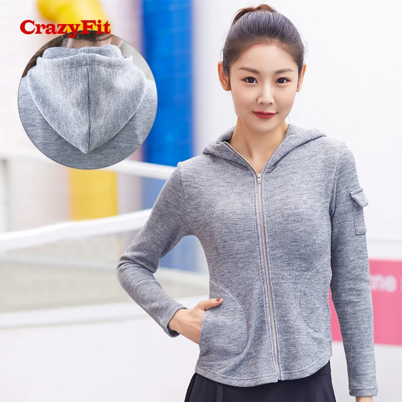 CrazyFit Fitness Running Jacket For Women 2018 Hoodie Gym Yoga Training Run Lady Sweatshirt Sport Jackets Active Wear Clothes
CrazyFit Fitness Running Jacket For Women 2018 Hoodie Gym Yoga Training Run Lady Sweatshirt Sport Jackets Active Wear Clothes