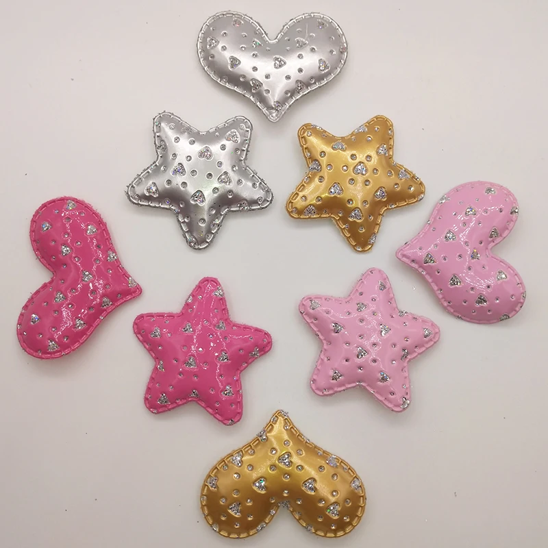 8pcs/Lot 5x4.5cm PU Heart Padded Applique Crafts for scrapbooking girls hair accessories bows
8pcs/Lot 5x4.5cm PU Heart Padded Applique Crafts for scrapbooking girls hair accessories bows