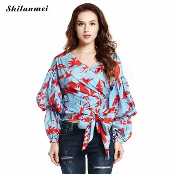 Summer Chiffon Blouses Women Yellow Leaf Print Drawstring Sexy V Neck Female Tops Long Lantern Sleeve Bow OL Autumn Shirt Blusas
Summer Chiffon Blouses Women Yellow Leaf Print Drawstring Sexy V Neck Female Tops Long Lantern Sleeve Bow OL Autumn Shirt Blusas