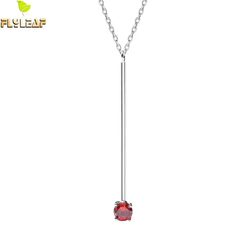 Flyleaf Red Match Cubic Zirconia Necklace For Women 925 Sterling Silver Strip Tassel Fine Jewelry Simple Necklaces & Pendants
Flyleaf Red Match Cubic Zirconia Necklace For Women 925 Sterling Silver Strip Tassel Fine Jewelry Simple Necklaces & Pendants
