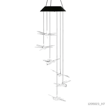 Outdoor Solar LED Wind Chime Light Dragonfly Color-changing Chandelier Home Garden Decoration Lamp
Outdoor Solar LED Wind Chime Light Dragonfly Color-changing Chandelier Home Garden Decoration Lamp