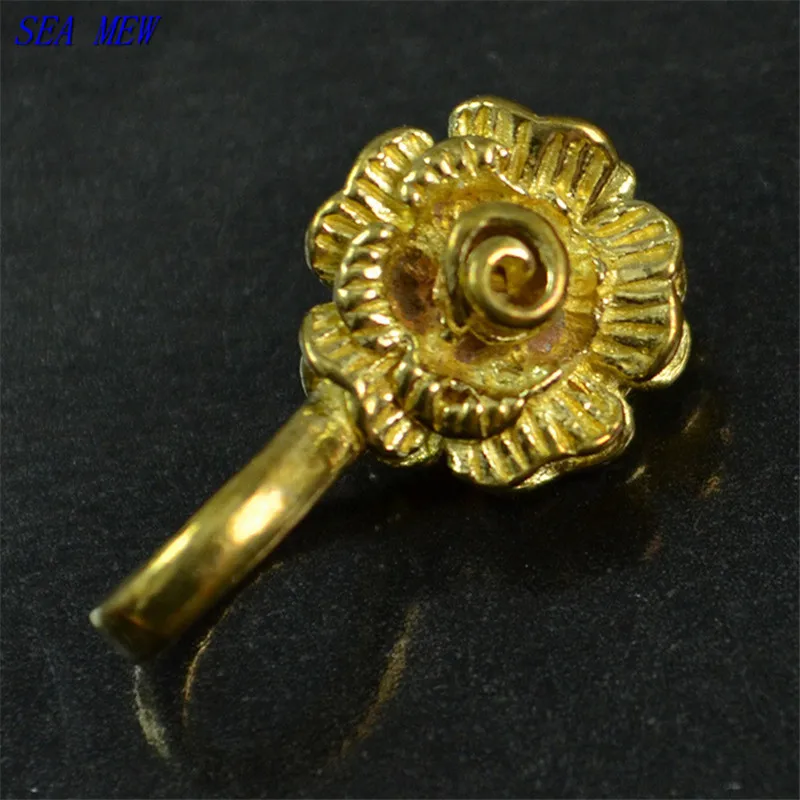 SEA MEW 10mm*18mm Vintage Raw Brass Flowers Spacer Beads Counter With Clip Charm For Jewelry Making 10 PCS 616bz
SEA MEW 10mm*18mm Vintage Raw Brass Flowers Spacer Beads Counter With Clip Charm For Jewelry Making 10 PCS 616bz