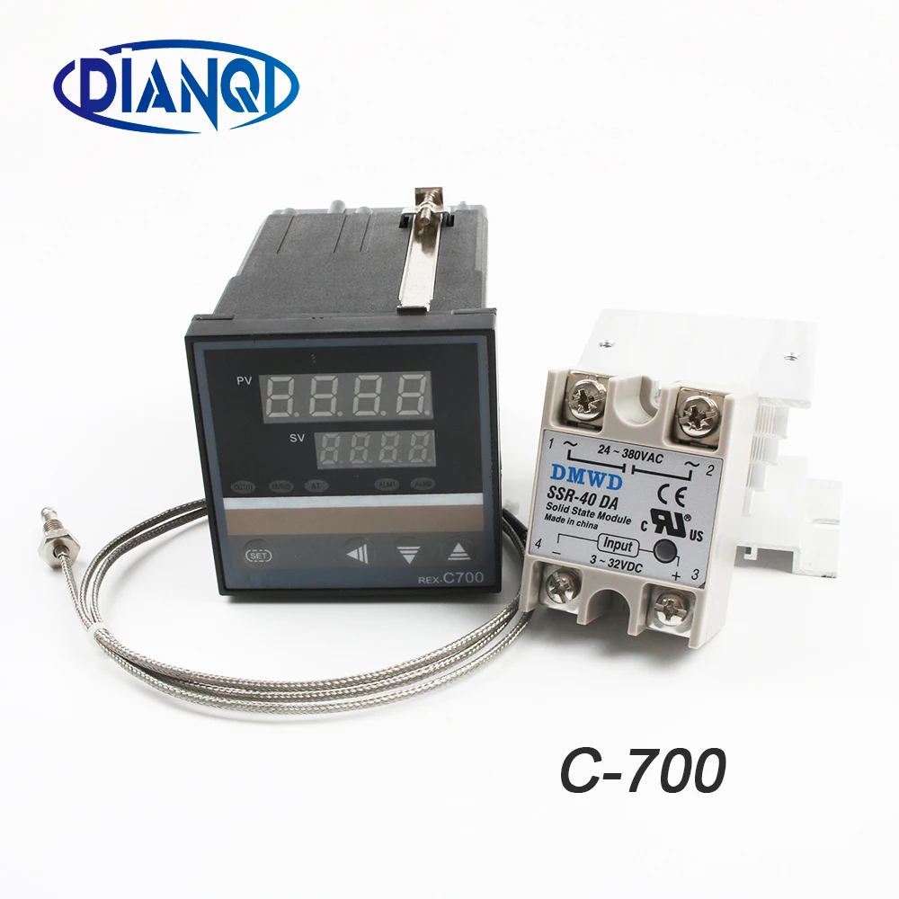 Frees shipping REX-C700 Relay Output PID Thermomstat Regulator Dual Digital Temperature Controller with Thermocouple K
Frees shipping REX-C700 Relay Output PID Thermomstat Regulator Dual Digital Temperature Controller with Thermocouple K
