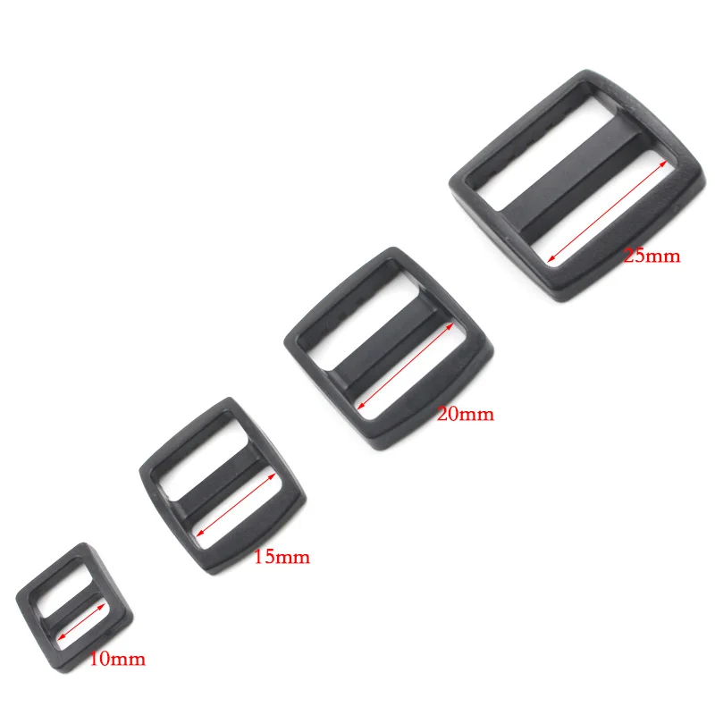 20PCS 10mm 15mm 25mm Plastic Tri-Glides Slider Adjustable Buckles Clasps For Backpacks Straps Bag Cat Dog Collar DIY Accessoy
20PCS 10mm 15mm 25mm Plastic Tri-Glides Slider Adjustable Buckles Clasps For Backpacks Straps Bag Cat Dog Collar DIY Accessoy