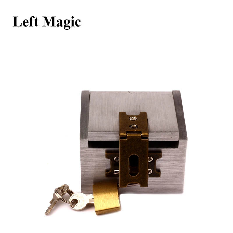 

The Strong Box By Joe Porper Card Magic Tricks Mental Prediction Aluminum Iron Box Magic Prop Dice Comedy Stage Magic Accessory