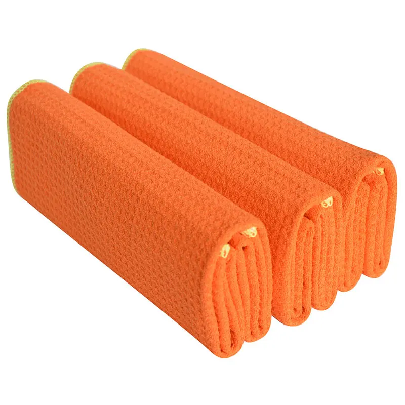 Sinland 16 Inch X 24 Inch 320gsm Thick Microfiber Waffle Weave Kitchen Towels Dish Drying Towels Pack Of 3,Orange/edge Yellow
Sinland 16 Inch X 24 Inch 320gsm Thick Microfiber Waffle Weave Kitchen Towels Dish Drying Towels Pack Of 3,Orange/edge Yellow