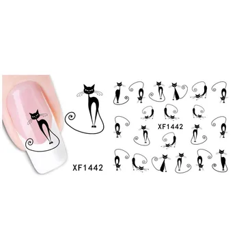 cute DIY black cat design Water Transfer Nails Art Sticker decals lady women manicure tools Nail Wraps Decals wholesale
cute DIY black cat design Water Transfer Nails Art Sticker decals lady women manicure tools Nail Wraps Decals wholesale