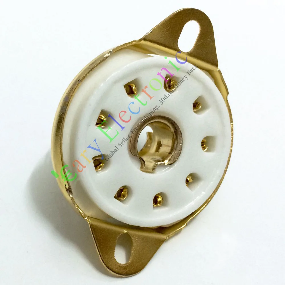 Wholesale and retail 8pc 9pin Gold Ceramic vacuum tube socket value EC52 EF50 EF55 EFF51 audio amp free shipping
Wholesale and retail 8pc 9pin Gold Ceramic vacuum tube socket value EC52 EF50 EF55 EFF51 audio amp free shipping