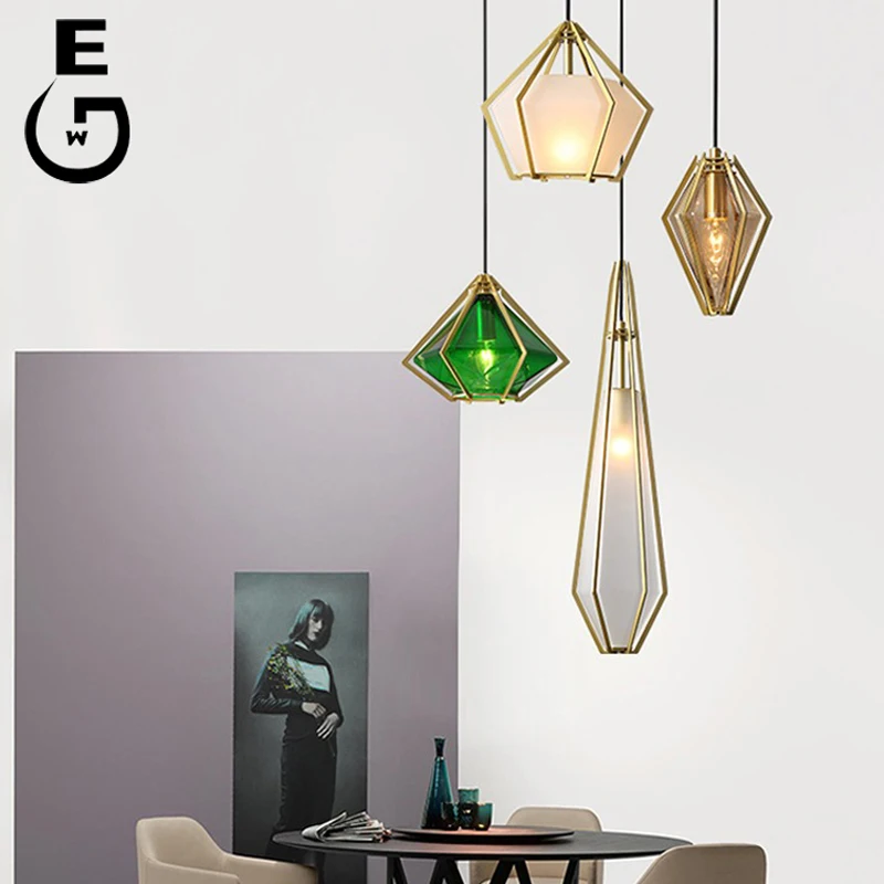 Modern Nordic Wrought iron polygon Pendant Lights Kitchen Hanging Lamp E14 Home decoration lighting
Modern Nordic Wrought iron polygon Pendant Lights Kitchen Hanging Lamp E14 Home decoration lighting