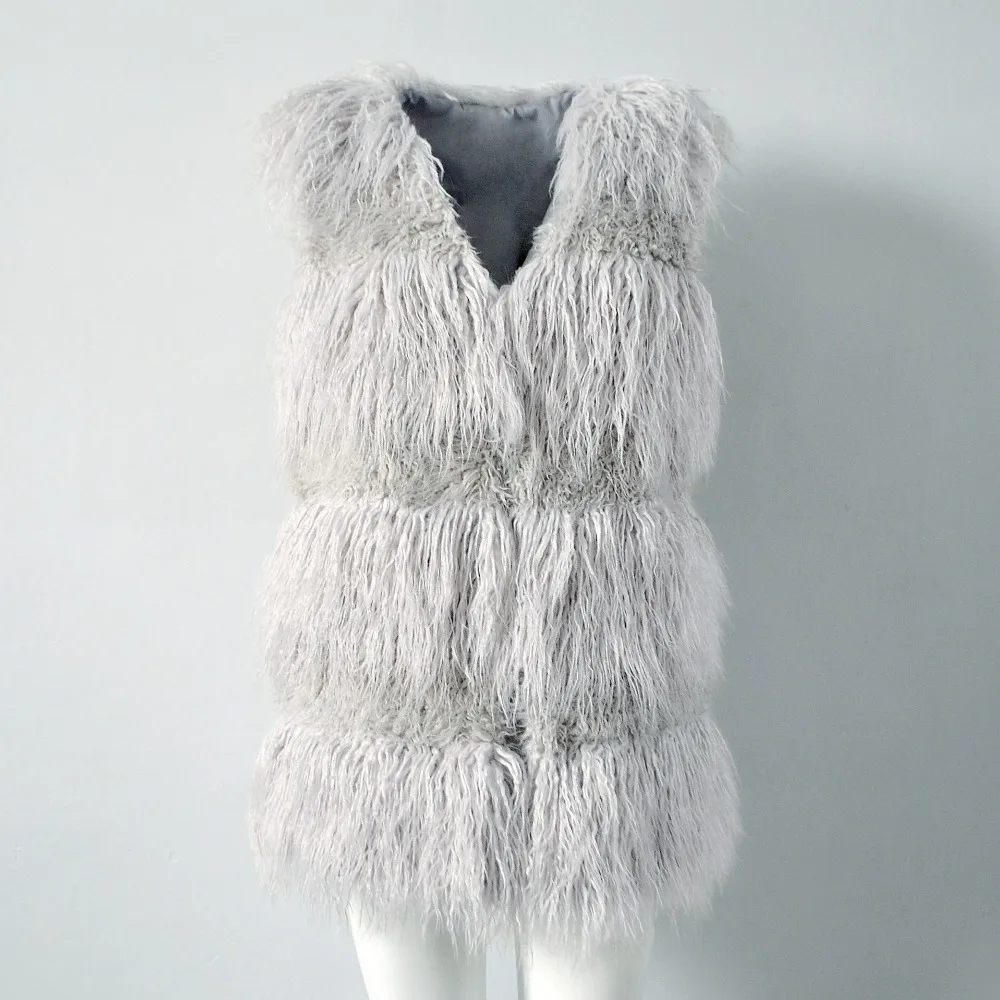Real time fashion imitation fur vest female Europe and America popular beach wool vest (19)
