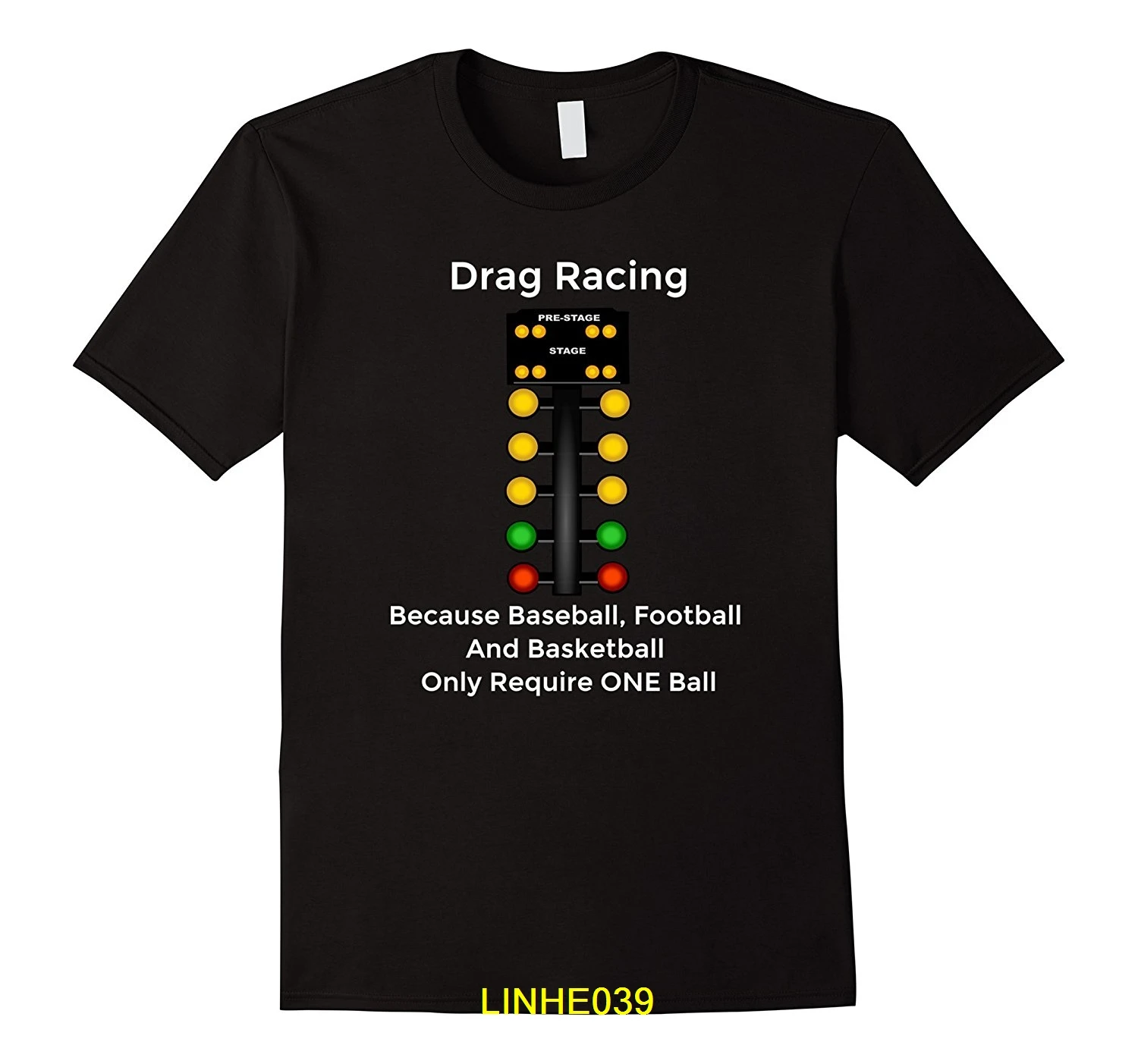 Drag Racinger Рождественская елка футболка Line It Up Horsepower автомобиль круглый вырез Лидер