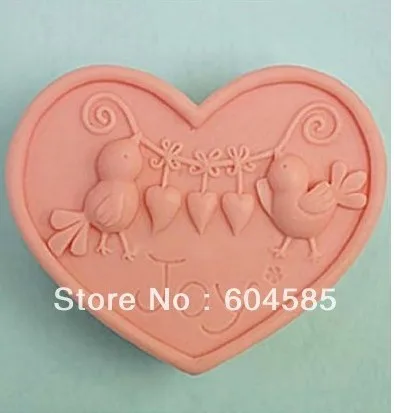 Joy Birds Heart shape Craft Art Silicone Soap mold Craft Molds DIY Handmade soap molds
Joy Birds Heart shape Craft Art Silicone Soap mold Craft Molds DIY Handmade soap molds