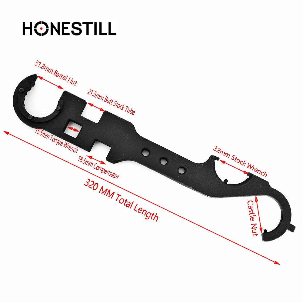 AR15/M4 M16 Armorers Wrench Combo Armorer Spanner Tool Handguard Stock Barrel Remove Carbon Steel Hunting accessories
AR15/M4 M16 Armorers Wrench Combo Armorer Spanner Tool Handguard Stock Barrel Remove Carbon Steel Hunting accessories