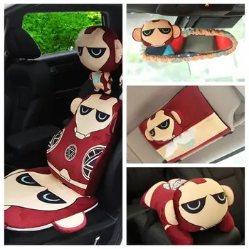 Iron Man hero vehicle-mounted plush cushion safety belt cover car receive box paper towel tissue box neck pillow stuffed toy
Iron Man hero vehicle-mounted plush cushion safety belt cover car receive box paper towel tissue box neck pillow stuffed toy