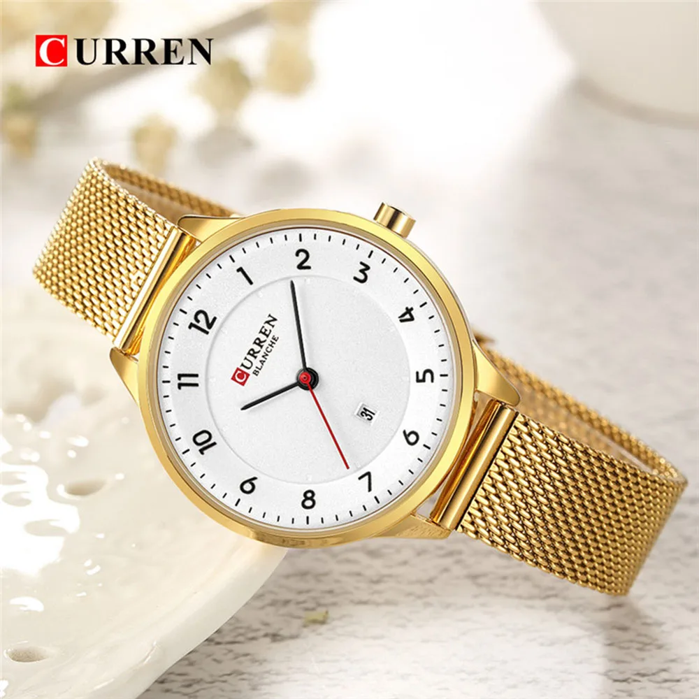 CURREN 9035 Gold Wrist Watch Women Luxury Fashion Casual Steel Quartz Ladies Watches Sport Relogio Feminino Montre Femme 2019
CURREN 9035 Gold Wrist Watch Women Luxury Fashion Casual Steel Quartz Ladies Watches Sport Relogio Feminino Montre Femme 2019