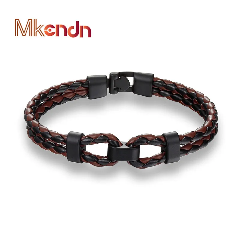 MKENDN 2018 New Fashion Summer Style Black coffee Leather Bracelet Men Wristband Bracelets For Women Friendship Gift Pulsera
MKENDN 2018 New Fashion Summer Style Black coffee Leather Bracelet Men Wristband Bracelets For Women Friendship Gift Pulsera