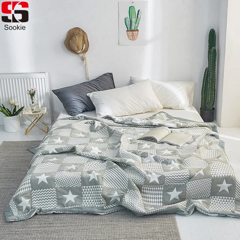 Sookie Plaid Summer Quilt Cotton Yarn AB Sides Soft Warm Air Condition Blanket for Double Single Queen Bed Pink Blue Green
Sookie Plaid Summer Quilt Cotton Yarn AB Sides Soft Warm Air Condition Blanket for Double Single Queen Bed Pink Blue Green