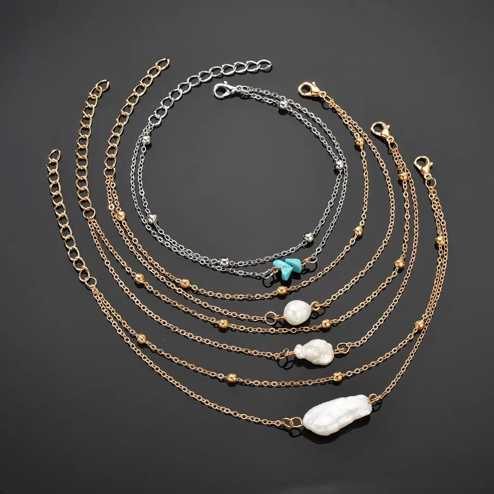New Bohemian Golden Stone Bracelet Natural Irregular Stone Pendant Bracelet Summer Wear Beach Party Opponent Chain Gift
New Bohemian Golden Stone Bracelet Natural Irregular Stone Pendant Bracelet Summer Wear Beach Party Opponent Chain Gift