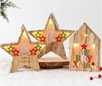 1pcs Nordic wind wooden old man snowman glowing five-pointed star house lamp decoration Christmas decorations
1pcs Nordic wind wooden old man snowman glowing five-pointed star house lamp decoration Christmas decorations
