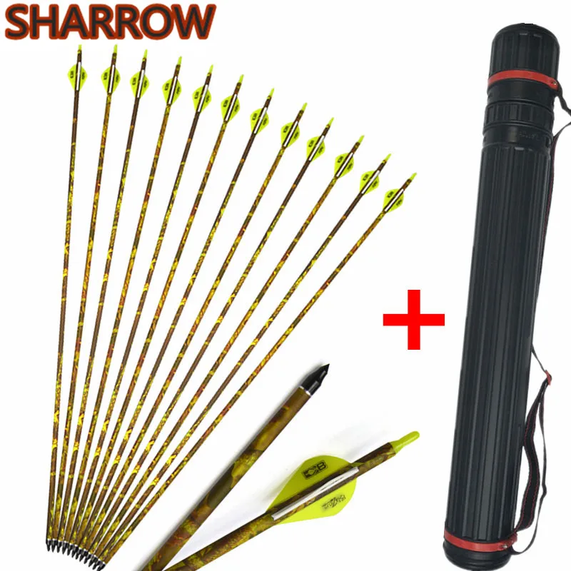 12pcs 32" SP 600 Archery Carbon Arrow Broadhead Arrow Carbon With Arrow Quiver For Bow Outdoor Sports Shooting Accessories
12pcs 32" SP 600 Archery Carbon Arrow Broadhead Arrow Carbon With Arrow Quiver For Bow Outdoor Sports Shooting Accessories