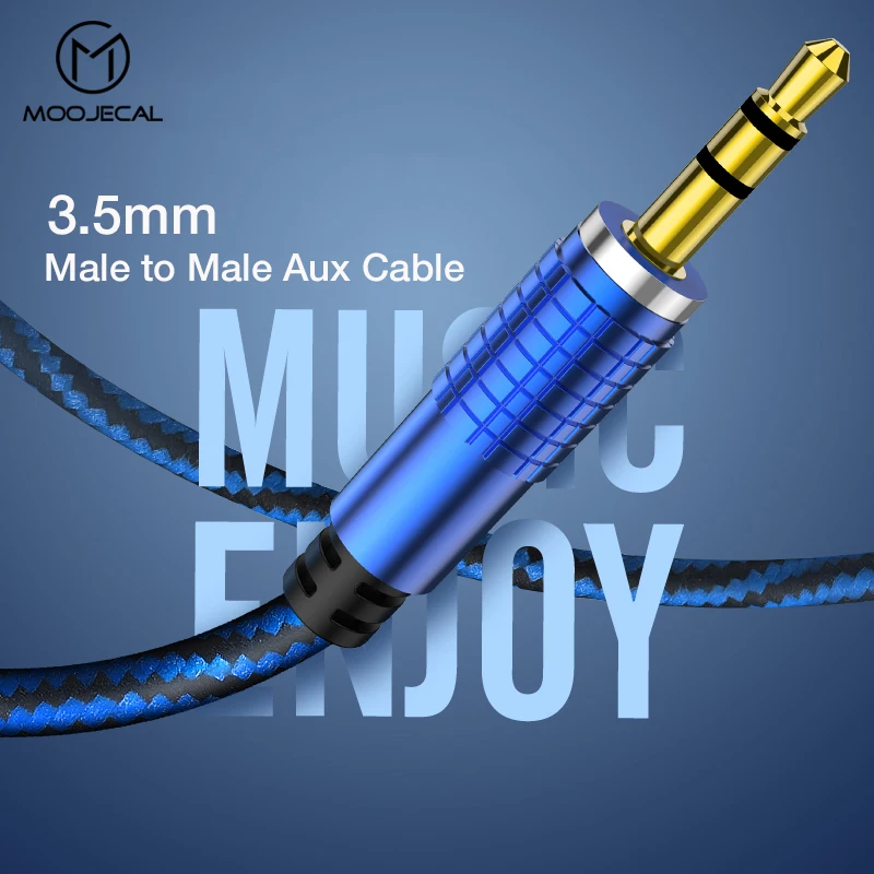 NEW MOOJECAL Jack 3.5 mm 1M Audio Cable Nylon Braid 3.5mm AUX Cable Headphone Extension Code for Phone MP3 Car Headset Speaker
NEW MOOJECAL Jack 3.5 mm 1M Audio Cable Nylon Braid 3.5mm AUX Cable Headphone Extension Code for Phone MP3 Car Headset Speaker