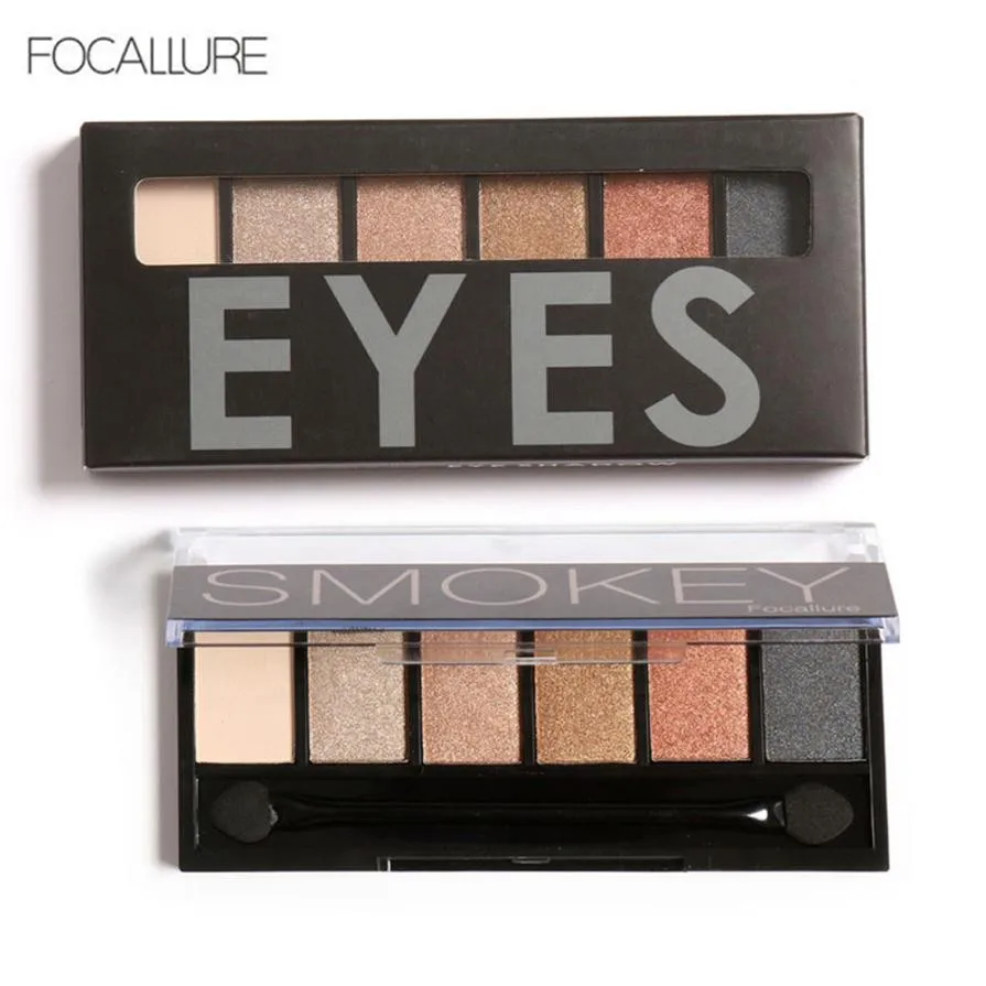 FOCALLURE 2018 Retro 6 Colors Smoky Eye Shadow Makeup Makeup Kit Charming Waterproof Eyeshadow Cosmetics Dropshipping 
FOCALLURE 2018 Retro 6 Colors Smoky Eye Shadow Makeup Makeup Kit Charming Waterproof Eyeshadow Cosmetics Dropshipping