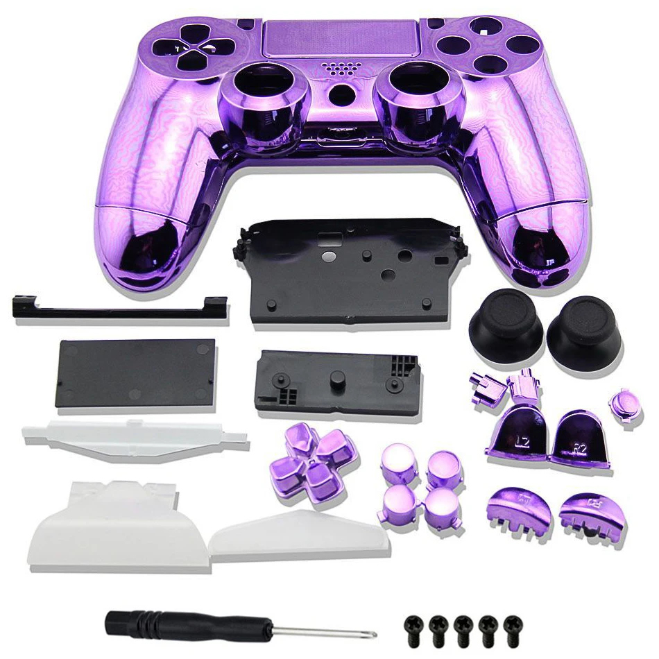 PS4 Full Housing Shell button Cover Chrome Plating Case For PlayStation 4 DualShock 4 Wireless V1 Controller Replacement Purple
PS4 Full Housing Shell button Cover Chrome Plating Case For PlayStation 4 DualShock 4 Wireless V1 Controller Replacement Purple