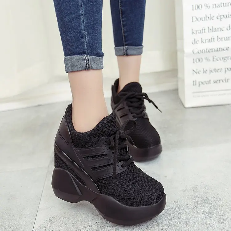 Thick Bottom Increased Shallow-mouth Lace-like Breathable Super-high Heel Fashionable Casual Sports Single-shoe Women's Shoes
Thick Bottom Increased Shallow-mouth Lace-like Breathable Super-high Heel Fashionable Casual Sports Single-shoe Women's Shoes