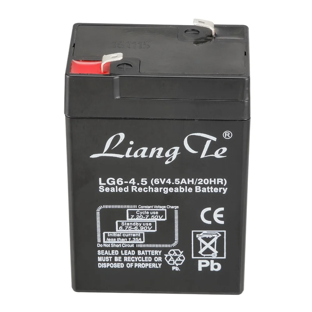 6V 4.5AH Storage Battery for Backup Power LED emergency Light Children Toy Car Lead-acid Accumulator Rechargeable Battery
6V 4.5AH Storage Battery for Backup Power LED emergency Light Children Toy Car Lead-acid Accumulator Rechargeable Battery