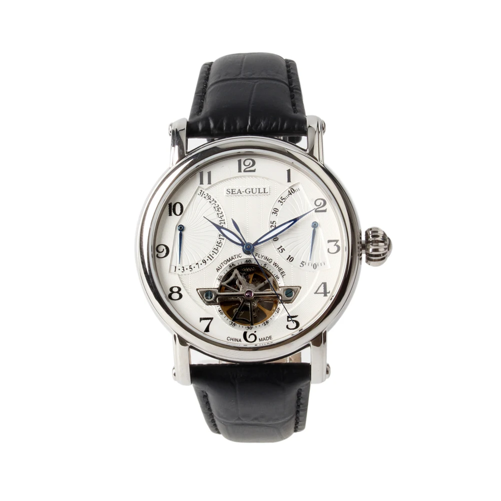 Genuine Seagull Sea-Gull Power Reserve 40 Hours Leather Strap Skeleton Self Wind Automatic Mechanical Men's Watch 819.317
Genuine Seagull Sea-Gull Power Reserve 40 Hours Leather Strap Skeleton Self Wind Automatic Mechanical Men's Watch 819.317