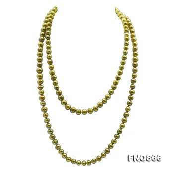 Long Pearl Jewellery 48inches 8.5-10mm Light Brown Color Near Round Natural Freshwater Pearl Necklace
Long Pearl Jewellery 48inches 8.5-10mm Light Brown Color Near Round Natural Freshwater Pearl Necklace