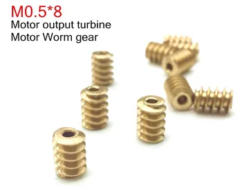 10PCS M0.5*8 motor output turbine 0.5M Motor shaft Worm gear 2mm Pure copper turbine
10PCS M0.5*8 motor output turbine 0.5M Motor shaft Worm gear 2mm Pure copper turbine