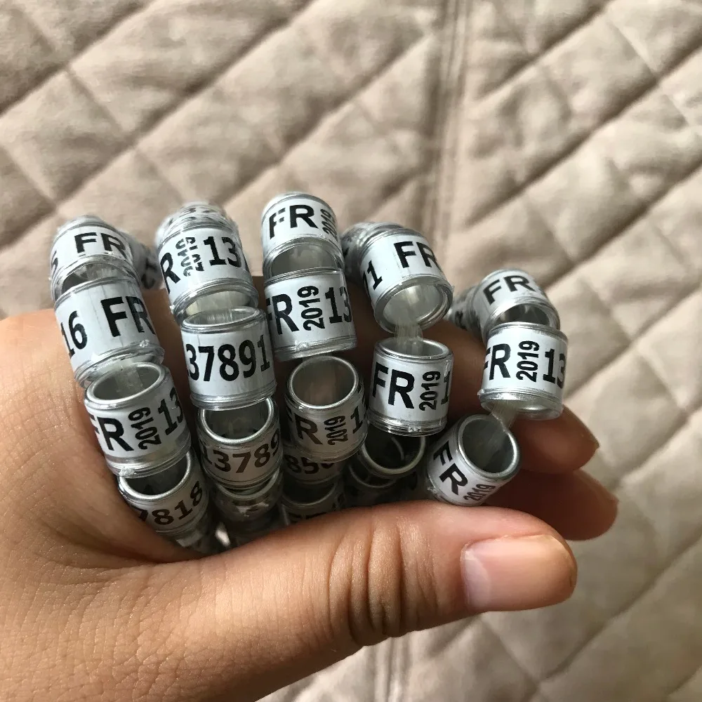 2019 Pigeon rings birds foot ring white FR 8mm inner ring 10mm heigth
2019 Pigeon rings birds foot ring white FR 8mm inner ring 10mm heigth