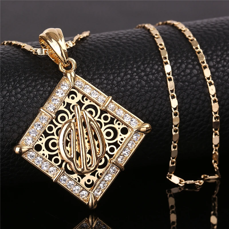 OUMEILY Gold Color Women Statement Necklace Vintage Geometric Crystal Long Pendant Necklace Party Collier Femme Allah Jewelry
OUMEILY Gold Color Women Statement Necklace Vintage Geometric Crystal Long Pendant Necklace Party Collier Femme Allah Jewelry