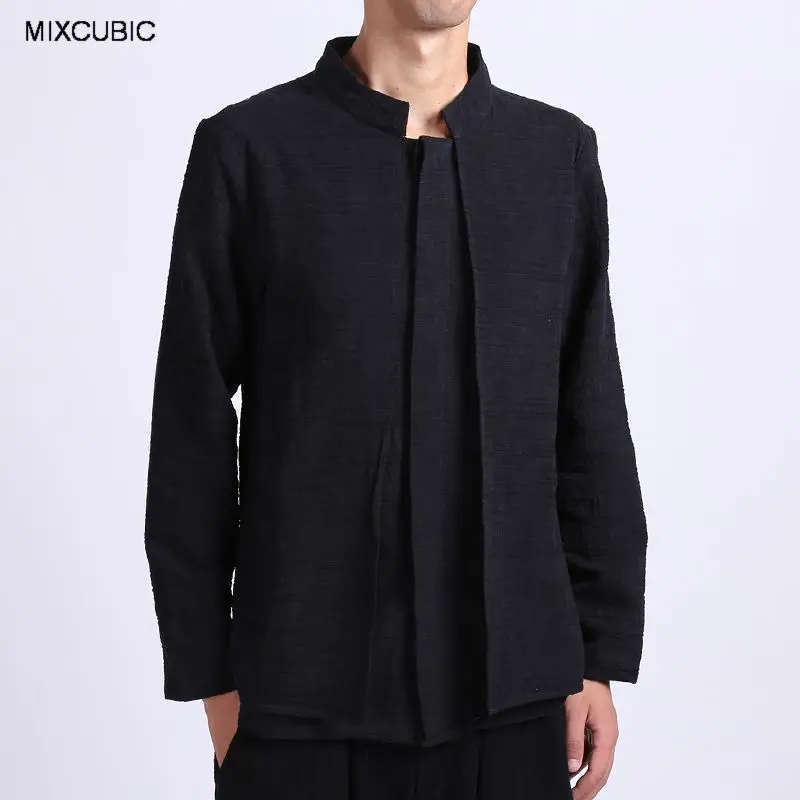 MIXCUBIC summer College style cool Stand up Collar linen shirts men navy casual washing long-sleeved linen shirts men,M-4XL
MIXCUBIC summer College style cool Stand up Collar linen shirts men navy casual washing long-sleeved linen shirts men,M-4XL