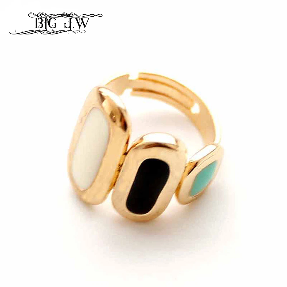 BIG J.W Geometric Adjustable Multicolor Rings Punk Gold Color Zinc Alloy Enamel Rings Women Wedding Bands Jewelry Wholesale
BIG J.W Geometric Adjustable Multicolor Rings Punk Gold Color Zinc Alloy Enamel Rings Women Wedding Bands Jewelry Wholesale