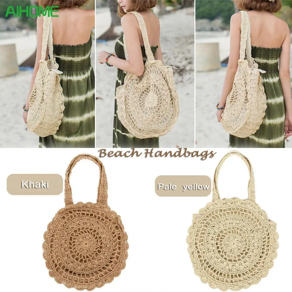 Big Promotion Large Flower Paper String Woven Storage Bag Handmade Storage Bag Bohemian Straw Circle Beach Handbag Dropshipping
Big Promotion Large Flower Paper String Woven Storage Bag Handmade Storage Bag Bohemian Straw Circle Beach Handbag Dropshipping
