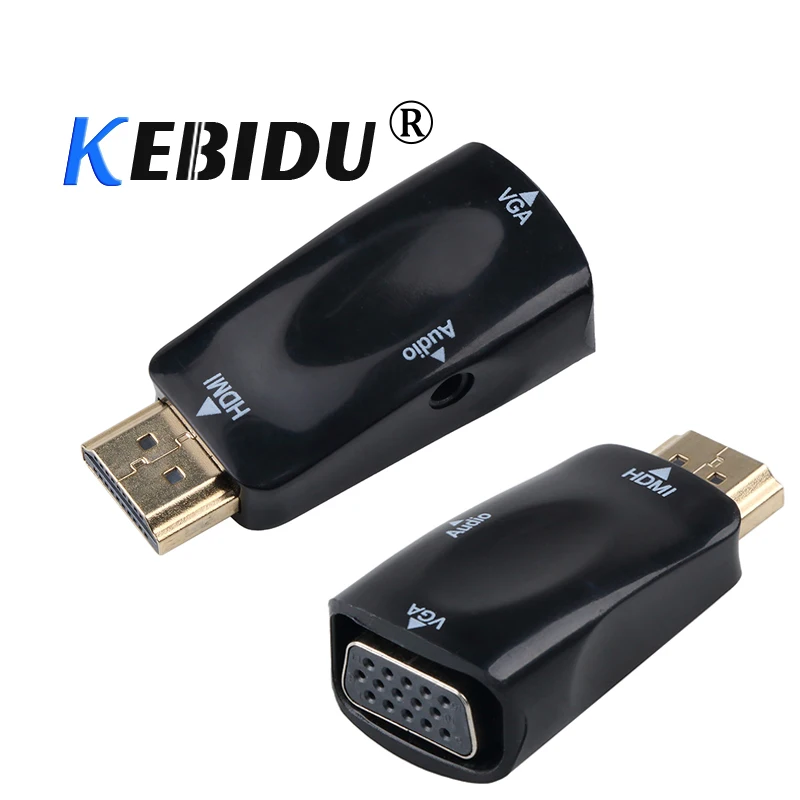 kebidu HDMI To VGA Adapter Converter Cable Male to Female With Audio Cable Support HD 1080P For PC Laptop
kebidu HDMI To VGA Adapter Converter Cable Male to Female With Audio Cable Support HD 1080P For PC Laptop